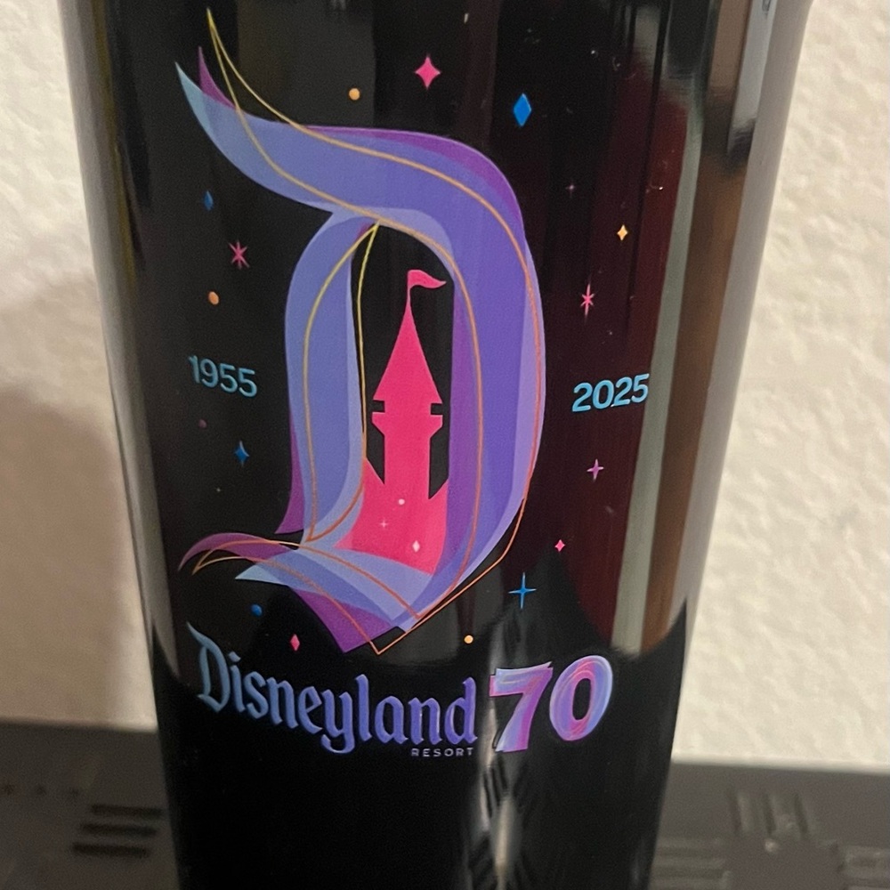 Disney Black and Purple Disneyland 70 Tumbler